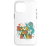 Livre Worm Babe Cute Reader Back to School Love Vintage Coque pour iPhone 16 Pro Max