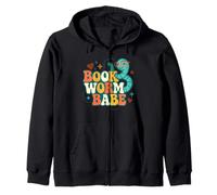 Livre Worm Babe Cute Reader Back to School Love Vintage Sweat à Capuche