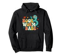 Livre Worm Babe Cute Reader Back to School Love Vintage Sweat à Capuche