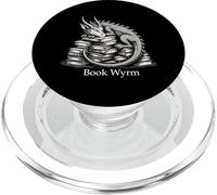 Livre Wyrm Fantasy Creature Reading Art Mythique PopSockets PopGrip pour MagSafe