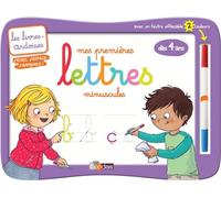 Livres-ardoises - Mes premières lettres minuscules + 1 feutre 2 couleurs