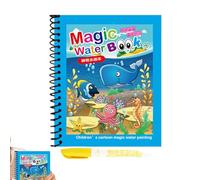 Livres avec griffonnages ad, livres avec griffonnages sur l'eau - Livres de coloriage de peinture | Jouet éducatif portable pour dessiner des griffonnages, livres de coloriage, jouets créatifs