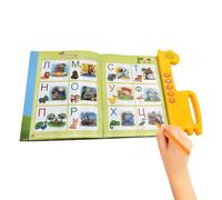 Livres avec son | Livre d'apprentissage russe avec sons - Outil éducatif interactif pratique du langage pour la littérature à la maison, les voyages, filles et garçons