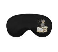 Livres Cats Life is Sweet Sleep Masque pour les yeux Soft Eye Covers Blocking Lights Bandeau avec sangle réglable pour la sieste de voyage