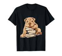 Livres chinois Shar-Pei Lecture Graphique de race de chien T-Shirt