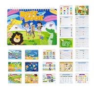 Livres d'Apprentissage pour ,Jouets Éducatifs Double Face d'Apprentissage - Cahier D'Activités De Jeu Et De Tracé Destiné Aux - Pour L'Éducation Le Divertissement La Maison L'École La Maternelle