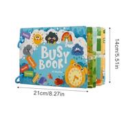 Livres D'apprentissage Précoce,Amusants Interactifs Réutilisables,Livres Sensoriels Éducatifs Pour | 1-5 Ans pour Maison École Voyage Maternelle Anniversaire Noël