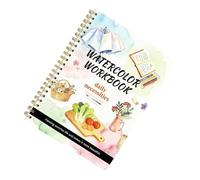 Livres d'aquarelle pour débutants Carnet de coloriage et cahier d'exercices | Avec Tutoriels Étape Par Étape Cahier D'Aquarelle Pour adultes artistes loisirs