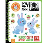 Livres d'autocollants. Apprendre à lire avec le lapin. Le parent lit, l'enfant colle