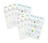 Livres D'autocollants Bible - 8pcs Basé Christian Tracking Stickeer | Chiffres D'urgence Biibio Learning And Reflection | Jésus Christiaan Autocollant | Écriture Pour