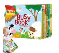 Livres d'autocollants pour bébé, livres de larme pour , livre d'autocollants éducatifs multifonctionnels, jouets de voyage sensoriels amusants pour voyage, restaurant, école, maison, extérieur