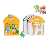 Livres d'Autocollants pour Tout-Petits | Apprentissage Sensoriel, Activités Calmes, Jeu De Correspondance | Jouets De Voyage En Avion Pour Tout-Petits Et | Pour Nouvel An, Anniversaire, Fêtes,