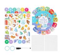 Livres d'autocollants pour tout-petits - Ensemble d'activités réutilisables, jeu sensoriel, plaisir silencieux, apprentissage éducatif, feuilles interactives | Anniversaire parfait Vacances de Noël No