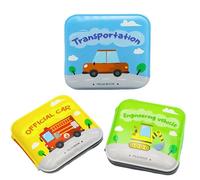 Livres De Bain Pour - Ensemble De Livres En Tissu, Sur Le Thème Du Transport, 3 De Bain Amusants Pour L'éducation Précoce, Aquatiques Colorés Pour Bébés Et Tout-petits | J