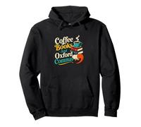 Livres de café et Oxford Commas Grammar Nerd Reading Sweat à Capuche