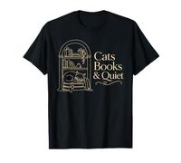 Livres de Chats et lecteurs de Lecture littéraire Silencieux T-Shirt