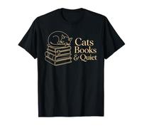 Livres de Chats et lecteurs de Lecture littéraire Silencieux T-Shirt