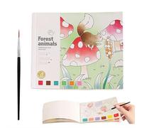 Livres de coloriage à l'eau, cahier d'exercices de voyage, ensemble de peinture aquarelle de dessin animé avec stylo pour classe, maison, voyage, bibliothèque, loisirs créatifs, activités de dessin
