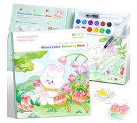 Livres de coloriage à l'eau pour tout-petits de 3 à 5 ans, 4 à 8 ans - Livre de peinture sans désordre pour enfants, loisirs créatifs, activités de dessin, jouet d'anniversaire pour filles, jouets