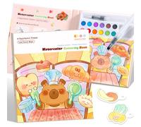 Livres de coloriage à l'eau pour tout-petits de 3 à 5 ans, 4 à 8 ans - Livre de peinture sans désordre pour enfants, loisirs créatifs, activités de dessin, jouet d'anniversaire pour filles, jouets