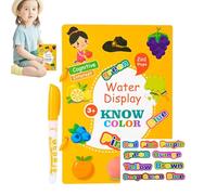 Livres de coloriage avec de l'eau,Peindre avec des livres de coloriage avec de l'eau, Livre de peinture avec griffonnage, Kit de peinture d'apprentissage éducatif pour anniversaire, Noël, école