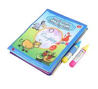 Livres de Coloriage en avec Stylos à Eau pour Enfants, Livre de Peinture en Tissu Réutilisable, Jouet de Dessin Magique pour Enfants, Livre en Tissu Amusant pour