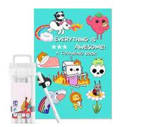 Livres De Coloriage Pour Adultes - Outil De Relaxation Pour Partager Les Émotions - Pages À Colorier De Gros Mots - Pour Adultes Adolescents Maison Voyage Travail Extérieur Intérieur