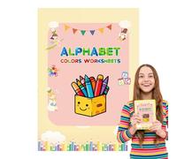 Livres de Coloriage pour, Cahier d'Écriture Alphabet, Fournitures Scolaires à la Maison Maternelle Voyage Avion Extérieur