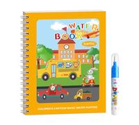 Livres de coloriage pour la petite enfance | Carnet d'eau portable | avec stylo, activités avec avion et accessoires créatifs pour les travaux scolaires, les fêtes et les jeux de baignoire