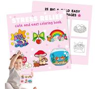 Livres de coloriage pour, livre de coloriage - Grandes pages à colorier | Jeu relaxant de relaxation apprentissage précoce Activités quotidiennes confortables pour