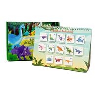 Livres de Dinosaures pour la Maternelle | Jeux Éducatifs Interactifs Amusants pour la Table - Livre Collage pour - pour l'École l'Hôpital la Maison Le Voyage Les Loisirs Le Jeu et l'Éducation