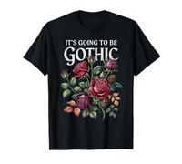 Livres de Films de littérature médiévale Gothiques Floraux Roses Fleurs T-Shirt