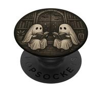 Livres de Lecture fantômes d'halloween Littérature de Rat de bibliothèque PopSockets PopGrip Adhésif