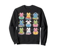 Livres de Lecture Kawaii Bunny pour Le Jour de Pâques Livre de Professeur bibliothécaire Sweatshirt