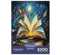 Livres de Magie Anciens Book 1000 Pièces Puzzle Adultes Décoration Intérieure Cadeaux d'anniversaire pour Noël Family Games Jeux Éducatifs Stress Relief Toy 70x50cm/1000pcs
