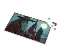Livres de puzzle pour adultes Magicien avec personnel sous une pleine lune - Puzzle de 500 pièces pour adultes - Puzzle de 300 pièces (500 pièces)
