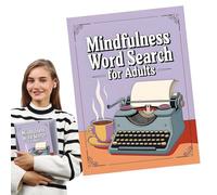 Livres de recherche de mots adultes, recherche de mots de pleine conscience,Mot de recherche de livres | Jeux d'exercice du cerveau, activités de divertissement pour adultes adolescents adolescents