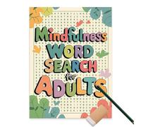 Livres de recherche de mots adultes, recherche de mots - Jeu de recherche relaxant pour les seniors - Mot Word Set to adulte pour garder l'occupé, jeux d'activité pour soulager le stress, y compris pl