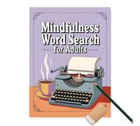 Livres de recherche de mots : grand format de poche avec couverture douce au toucher, jeu de recherche relaxant, ressource de stimulation cérébrale mentale, découverte de vocabulaire professionnel,