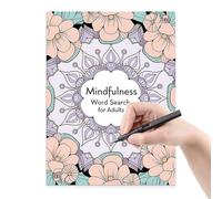 Livres de recherche de mots pour adultes - Jeux de lettres, énigmes et défis, différentes énigmes | Jeu multi-mots pour la détente et la stimulation mentale, activité relaxante pour l'éveil