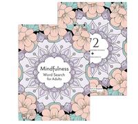 Livres De Recherche De Mots Pour Adultes, Mindfulness wordsearch| Mot Trouver Livres Puzzle - Jeux De Divertissement Portables, Activités D'exercice Cérébral Pour Les Adultes Adolescents