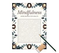 Livres de recherche de mots pour adultes - Puzzle de recherche de mots, livres pour adultes, créez la paix et la positivité dans votre vie | Le mot imprimé Big Print trouve des jeux pour adultes