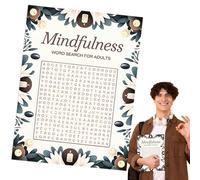 Livres de recherche de mots pour adultes, Search de mots conscients | Mot trouver puzzle,Jeux d'exercices cérébraux, activités de divertissement pour les adolescents âgés