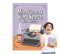 Livres de recherche de mots pour le livre de recherche de mots pour adultes et , livre de recherche de mots de pleine conscience, jeu de recherche en plusieurs étapes pour se détendre | Texte de