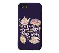 Livres de thé Vintage Long Walks pour Amateurs de friperies Coque pour iPhone SE (2020) / 7/8