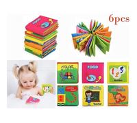 Livres d'éveil, Livres de jouets de bébé Le Livre, Livre de Bain Lot de 6, Book Baby, Educatif en Tissu Jouets pour Enfants