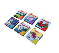 Livres en Tissu Doux pour bébé, Tissu Durable pour Jouets D'éducation Précoce pour Nourrissons, Tout-Petits, Enfants, Livres Cognitifs d'apprentissage Colorés pour Bébés, Lot de 6 pour