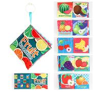 Livres en Tissu Doux pour Bébés, Livre D'éveil Bébé Livres en Tissu Doux Livre Sensoriel a Toucher Livre D'activités Interactif Jouet Educatif Jouet D'apprentissage Cadeau pour Bébé Tout-Petits