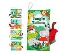 Livres en tissu, livres d'animaux froissés, Livres en tissu froissé Touch and Feel, Jouets de voyage pour tout-petits, jouets pour poussette, jouets d'éducation précoce pour garçons et Uozonit