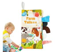 Livres en tissu, livres d'animaux froissés - Livres froissés doux au toucher et au toucher - Jouets sensoriels et livres d'activités pour garçons et filles de 3 à 18 mois, cadeau d'anniversaire Zankie